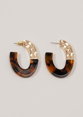 Phase Eight Tortoiseshell Hoop Jewellery Brown USA | 6281497-EL